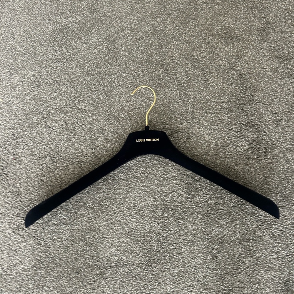 Louis Vuitton Navy Velvet Hanger with Gold Hook
